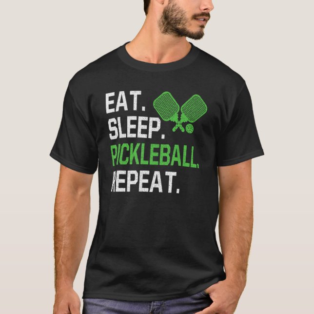 Camiseta Jugador de Pickleball de repetición de Pickleball  (Anverso)