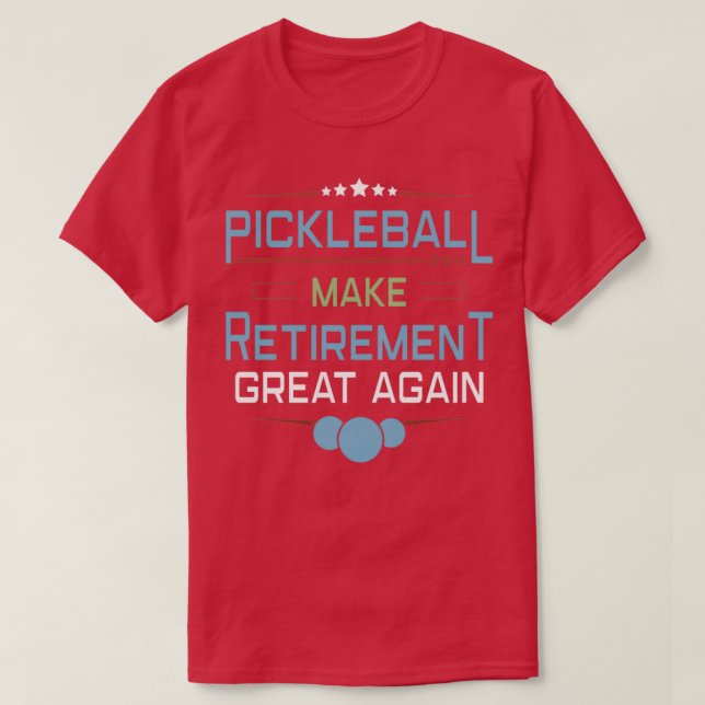 Camiseta Jugador de Pickleball entrenador Jubilación de Pad (Diseño del anverso)