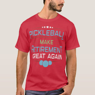 Camiseta Jugador de Pickleball entrenador Jubilación de Pad