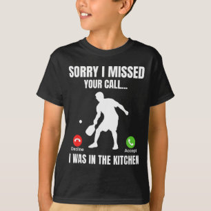 Camiseta Jugador de Pickleball Estaba En La Cocina Divertid