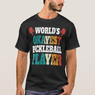 Camiseta Jugador de Pickleball Más o Menos del Mundo Retro 