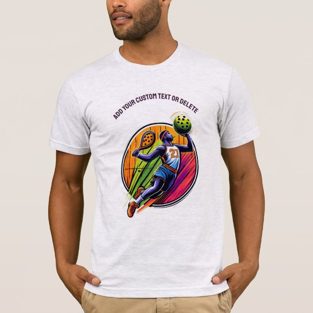Camiseta Jugador de Pickleballer de Baloncesto Multideporti (Anverso)