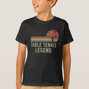 Camiseta Jugador de ping pong con leyenda de tenis