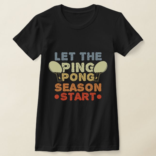 Camiseta Jugador de ping pong con una mesa divertida (Distribución)