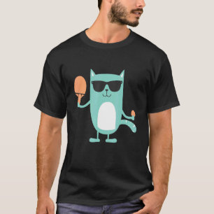 Camiseta Jugador de Ping Pong de Gatos - Torneo de Deportes