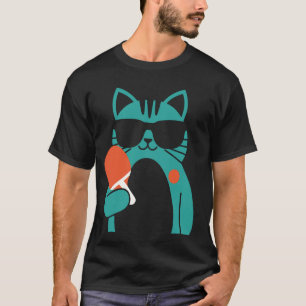 Camiseta Jugador de Ping Pong de Gatos - Torneo de Deportes