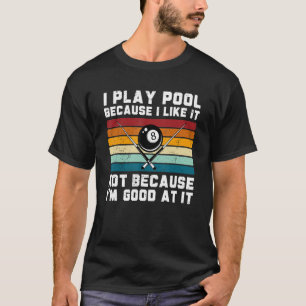 Camiseta Jugador De Piscina Para Billiard Retro Billiards