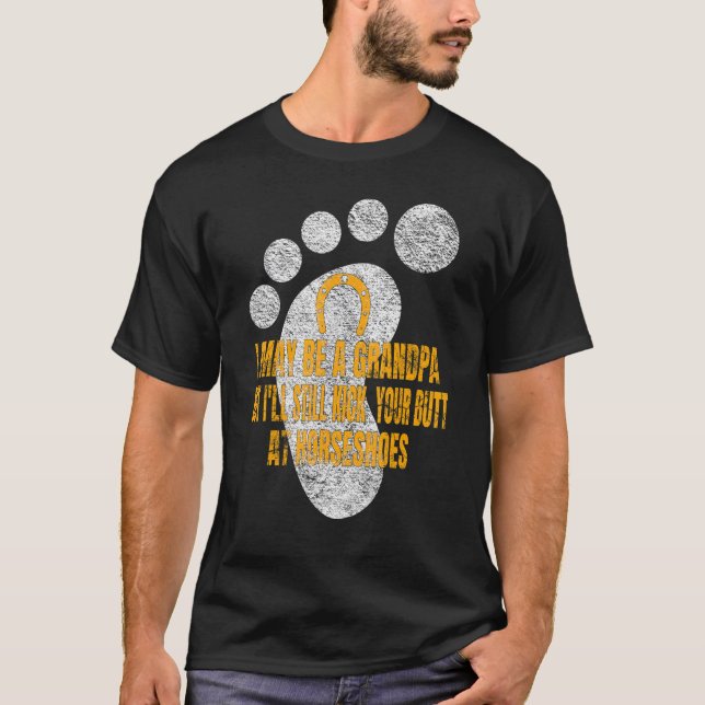Camiseta Jugador de Pitching con herradura hombres lanzados (Anverso)