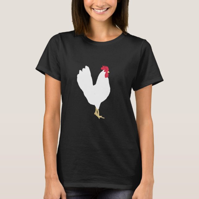 Camiseta Jugador de Pixel de 8 Bits de Pollo (Anverso)