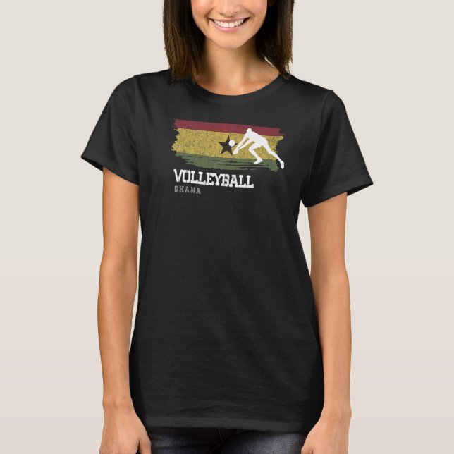 Camiseta Jugador de playa cubierta con bandera de Ghana (Anverso)
