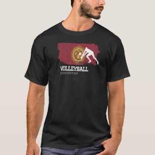 Camiseta Jugador de playa cubierta con bandera de Kirguistá