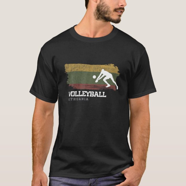 Camiseta Jugador de playa interior con bandera de Lituania (Anverso)