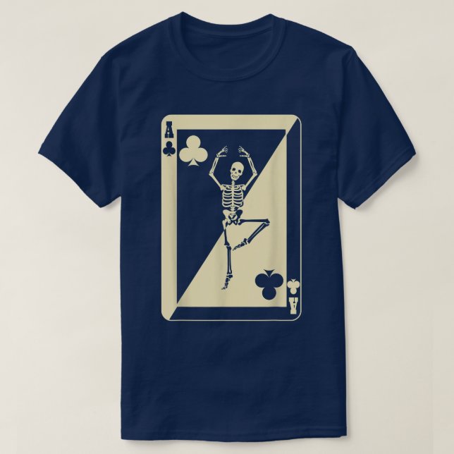 Camiseta Jugador De Poker Ace Of Clubs  (Diseño del anverso)