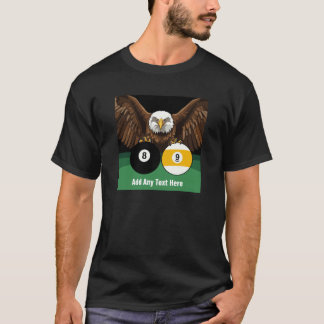 Camiseta Jugador de Pool 8 Bolas 9 Bolas Patriótico