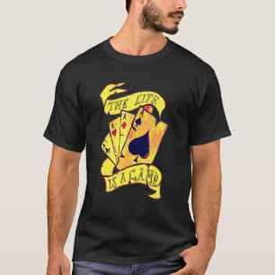 Camiseta Jugador de Póquer 4 Aces Bluffing Card Game Casino