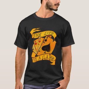 Camiseta Jugador de Póquer 4 Aces juego de cartas Casino Re