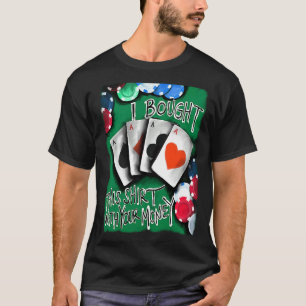 Camiseta Jugador de póquer Casino de juegos de azar constru