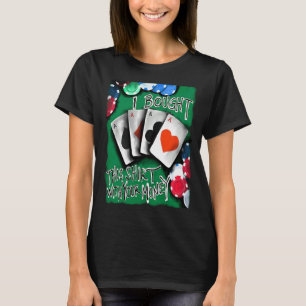 Camiseta Jugador de póquer Casino de juegos de azar constru
