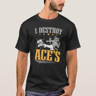 Camiseta Jugador de Póquer Destruyo Racoon de Ace