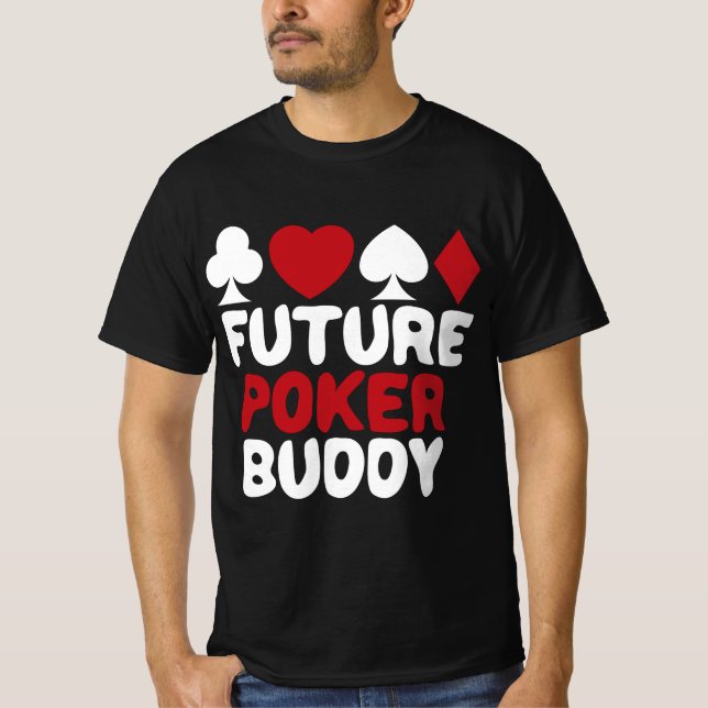 Camiseta Jugador de póquer futuro Buddy Baby Boy Chica Cute (Anverso)