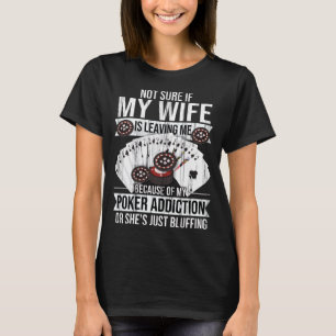Camiseta Jugador de póquer Hombres Hombres Póquer Tarjeta