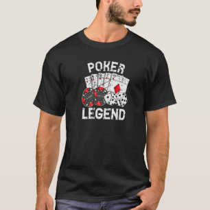 Camiseta Jugador de póquer Juega Tarjeta de Casino Apuesta
