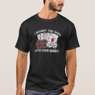 Camiseta Jugador de Póquer Jugar Tarjetas de Casino Apuesta