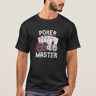 Camiseta Jugador de Póquer Jugar Tarjetas de Casino Apuesta
