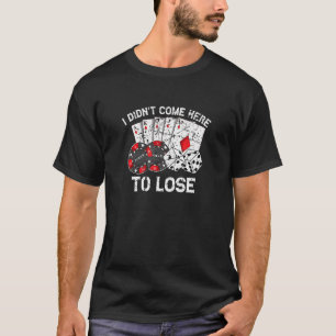 Camiseta Jugador de Póquer Jugar Tarjetas de Casino Apuesta