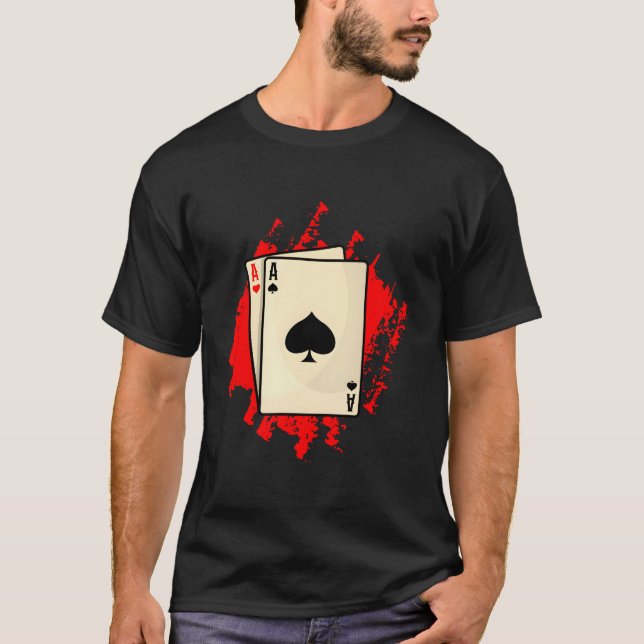Camiseta Jugador de póquer Pocket Rocket Poker (Anverso)