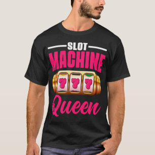 Camiseta Jugador de Póquer Reina Jugador de Casino Apostar