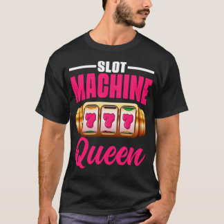Camiseta Jugador de Póquer Reina Jugador de Casino Apostar
