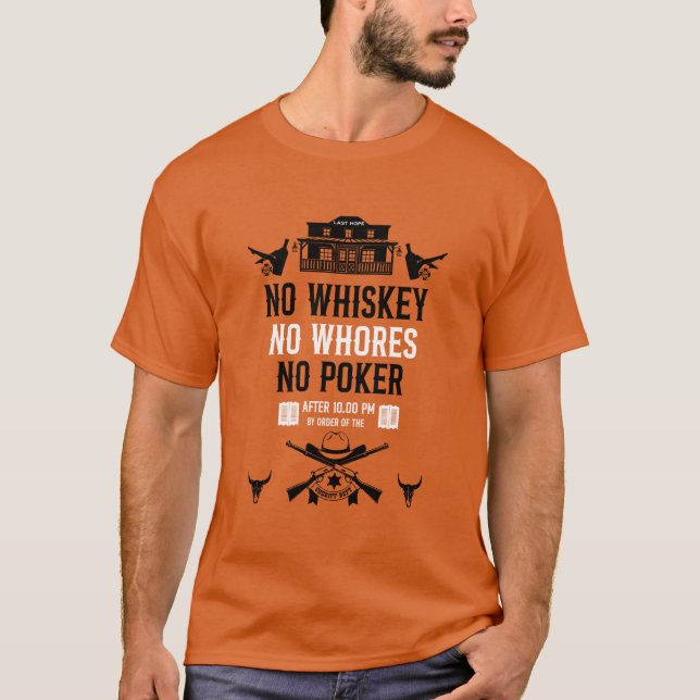 Camiseta Jugador de Póquer Vintage (Anverso)