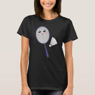 Camiseta Jugador de raqueta de Badminton Cute