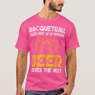 Camiseta Jugador de Raquetbol Divertido Raqueta Balón Depor