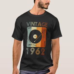 Camiseta Jugador de récords retro Vintage 1962 Cumpleaños V