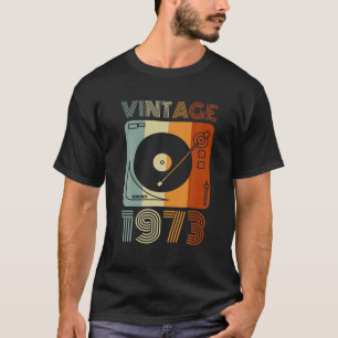 Camiseta Jugador de récords retro vintage 1973 Birthday Vi