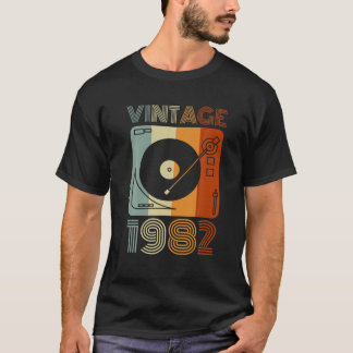 Camiseta Jugador de récords retro vintage 1982 Birthday Vin
