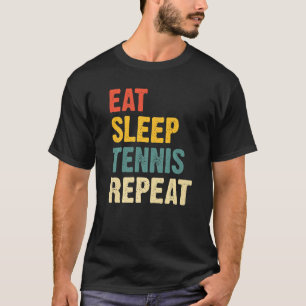 Camiseta Jugador de repetición de tenis en el sueño de un s