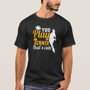 Camiseta Jugador de rugby al que le gusta jugar al tenis