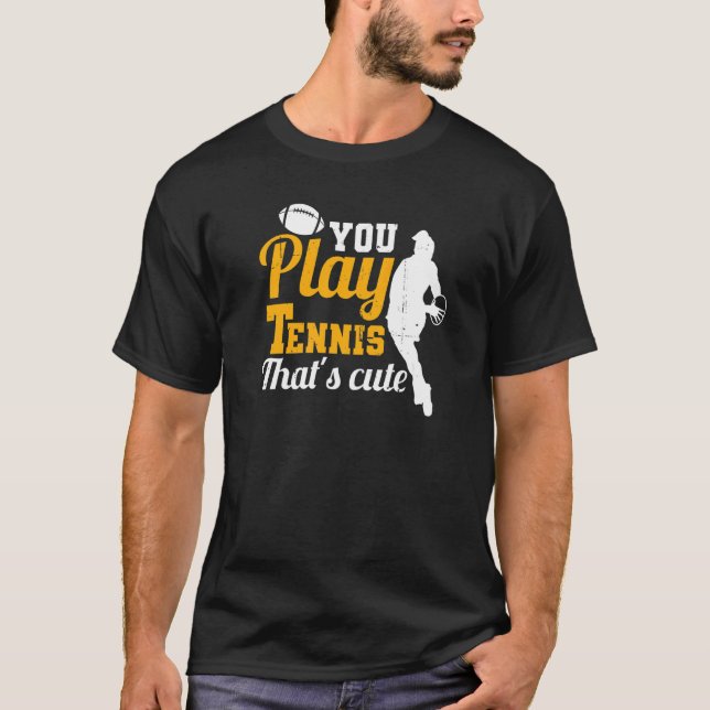 Camiseta Jugador de rugby al que le gusta jugar al tenis (Anverso)