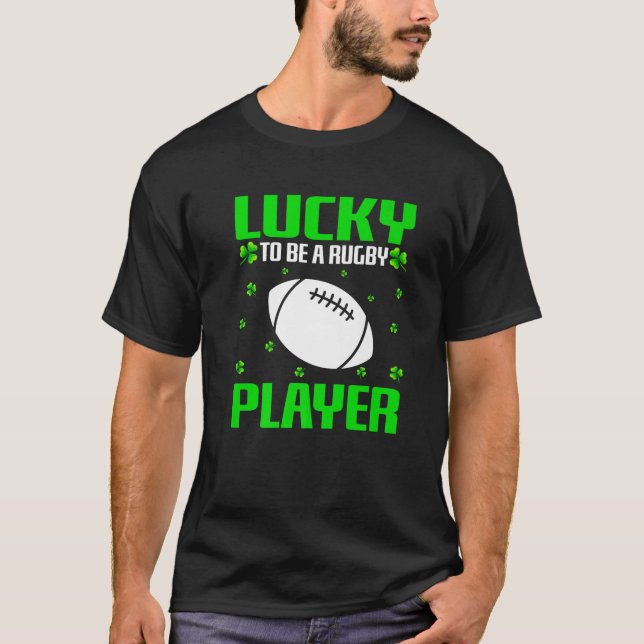 Camiseta Jugador de rugby antes del Día de Patrick Chico de (Anverso)