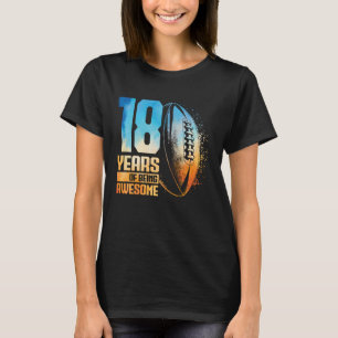 Camiseta Jugador de Rugby Retro Cumpleaños 18 Años Chico 18