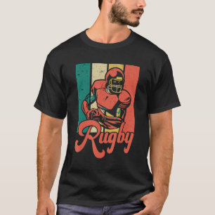 Camiseta Jugador De Rugby Retro Hombres Y Mujeres