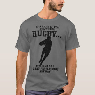 Camiseta Jugador de rugby Smart People Sport divertido