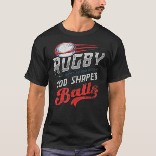 Camiseta Jugador de rugby y atajar o tocar para Amer