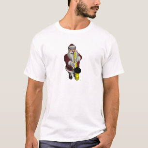 Camiseta Jugador de saxofón de Papá Noel