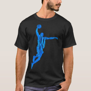 Camiseta Jugador de Sketll Slam Dunk Llamas Azules Arte Abs