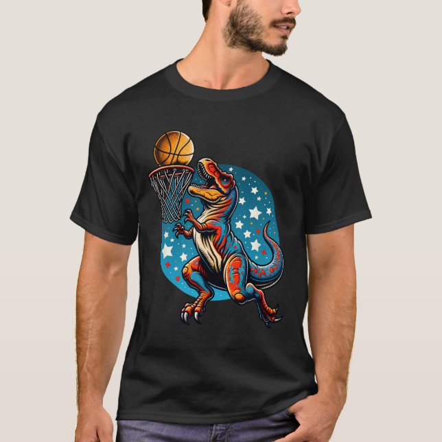 Camiseta Jugador de Sketll T-rex Dinosaurio  (Anverso)