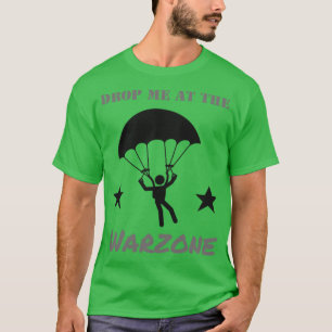 Camiseta Jugador de Skydive de la zona de guerra de juegos